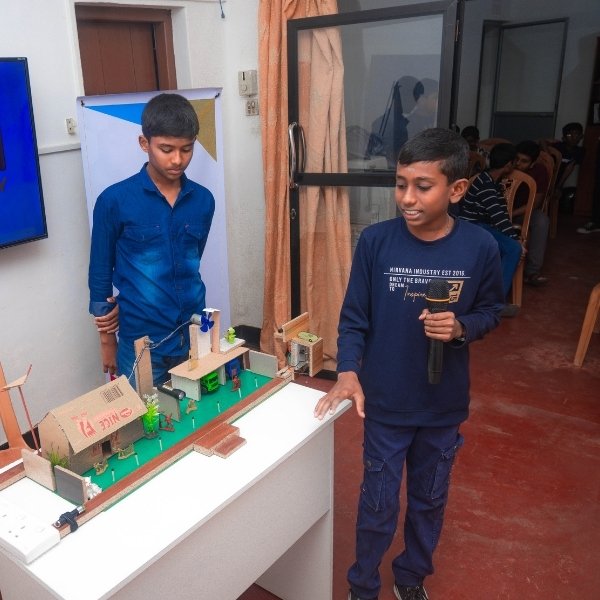 kids smiling with their instructor