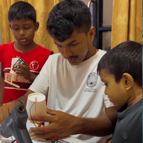 kids smiling with their instructor