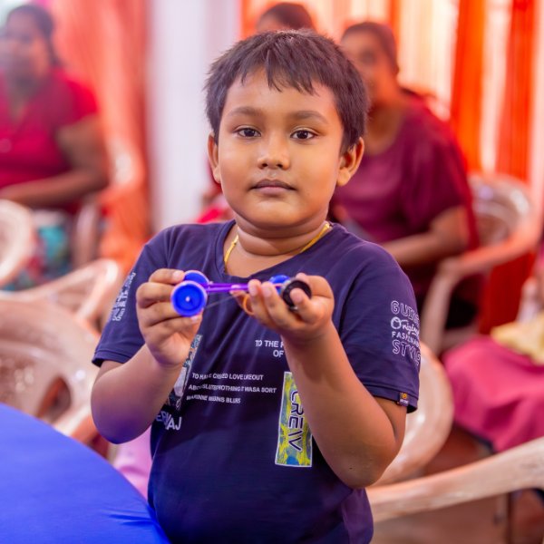 kids smiling with their instructor